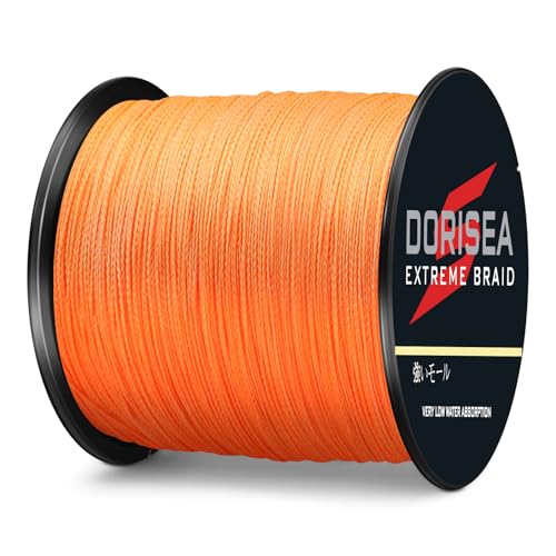 Extreme Braid 100% Pe Orange Braided Fishing Line 109Yards-2187Yards 6-550Lb Test Fishing Wire Fishing String Superline - size: 500m/546Yards 8lb/0.12mm