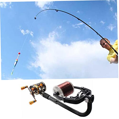 Fishing Line Spooler Machine Portable Adjustable Spinning Reel Line Winder Fishing Tackle Tool Black, Winder