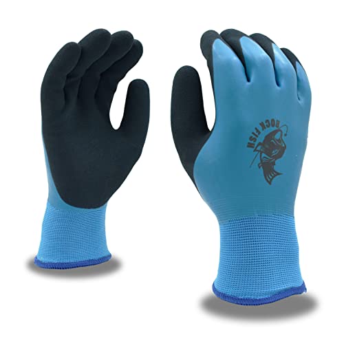 Cordova FP3988 Thermal Fishing Gloves, Two-Ply Thermal Lining, Fully Coated, Waterproof for Cold Weather, Salt & Fresh Water - style: 1-pack