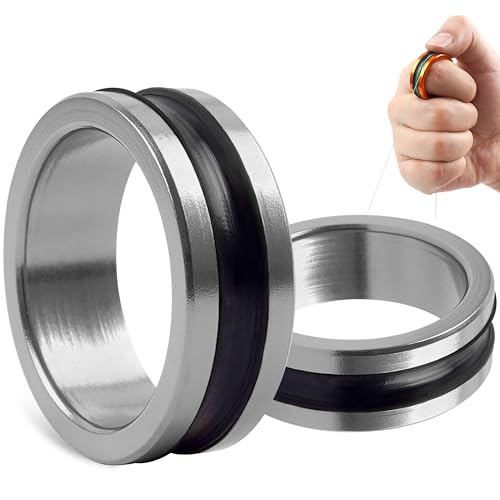 2pcs Fishing Line Puller Ring, Knot Tightening Fishing Metal Puller Ring Accessories Tool for Tying - color: Silver-2pcs
