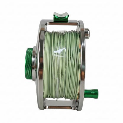 Aventik FLK II Fly Fishing Reel Aluminum Trout 3/5, 5/7, 7/9wt Large Arbor Freshwater Fly Reel - size: 3/5wt, style: Silver-with Line