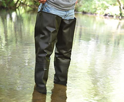 Frogg Toggs® Men's Rana II PVC Lug Sole Hip Wader - color: Brown Lug Sole, size: 10