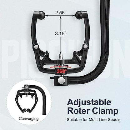 Piscifun Fishing Line Winder Spooler Machine Spinning Reel Spool Spooling Station System Automatic Spools Holder