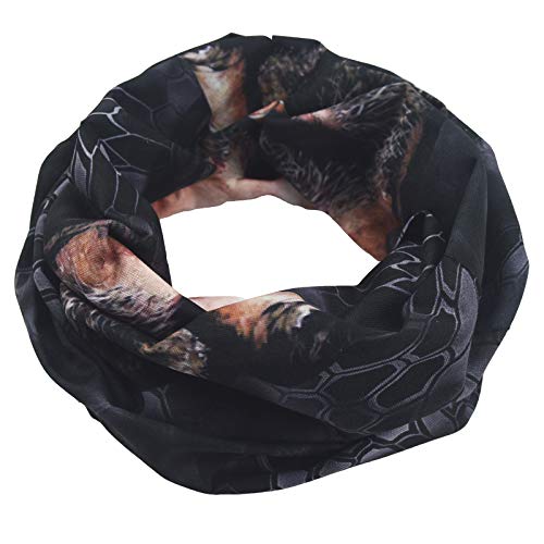 Obacle Neck Gaiter Face Mask Bandana for Dust Wind Sun Protection for Men Women - color: Beard Men With Cigar