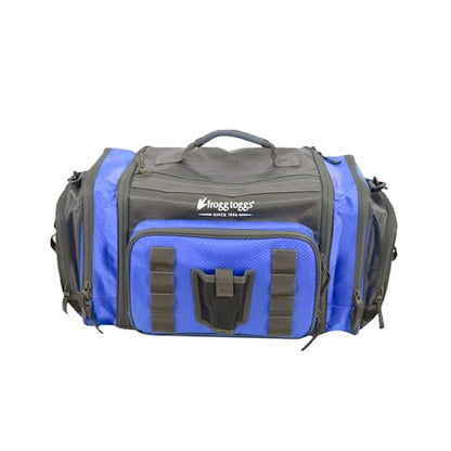 FROGG TOGGS Heavy Duty Fishing Tackle Duffle Bag, Includes Bait Trays - color: Blue, style: 3600