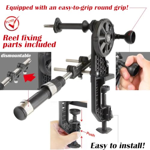 [DRESS Japan] DRESS EVO Maximum Line Spooler – Fishing Line Spooler Fast Fishing Line Winding & Recycling Tool Compatible with Most Reels Beginner Friendly Easy to use【Imported from Japan】