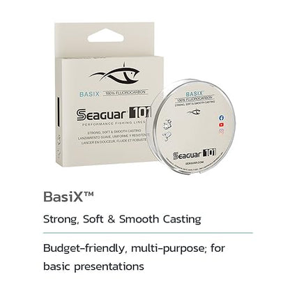 Seaguar Basix Freshwater Mainline, 100% Fluorocarbon Fishing Line, Multiple Sizes - size: 15lbs/200yds