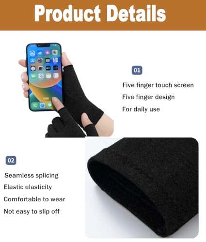 Women-Sunblock-Half -Finger-Gloves-Mesh Summer UV Protection Outdoor Nonslip Gloves for Hiking Driving Golfing