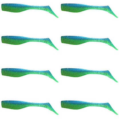 Fishing Lures for Speckled Trout, Redfish, Bass - Louisiana Paddle Tail Swimbaits for Freshwater and Saltwater - color: Limbo Slice