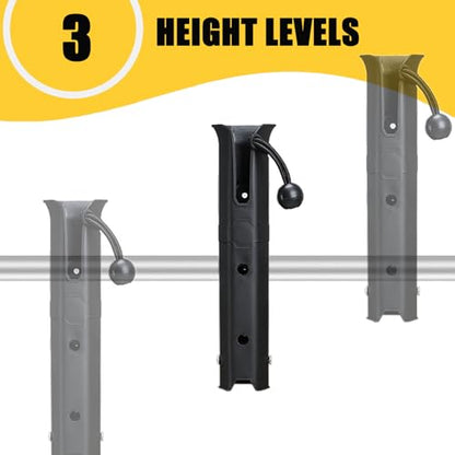 VEXPLO Bike Fishing Rod Holder for Bike Rack with Pole Mount Clamp | Adjustable Fishing Pole Holder for Bike, Compatible with Ebike Golf Cart Scooter Motorcycle etc to the Fishing Spots - style: 2 Carbon Black