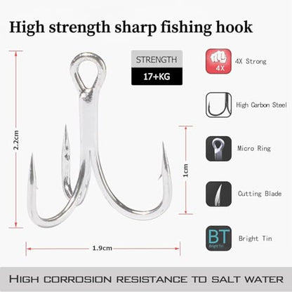 0.49oz/0.35oz Topwater Fishing Lures, 5 Pcs Fishing Lure Saltwater with Storage Box Jerkbait Crankbait Lures for Halibut & Striper Fishing Swimbait for Freshwater and Saltwater Bass Fishing - color: 14g