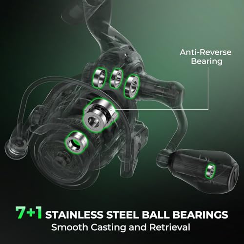 KastKing Zephyr Dual-Tip Fishing Rod and Reel Combo,Spinning & Baitcaster Combo,Dual Tips Section for Different Powers,IM6 Graphite 2-Piece Rod with Extra Tip,Sensitive & Powerful,Freshwater Fishing - style: Spin: 6'0"- Ml& M- Dual-tip Rod - 2000 Reel(bla