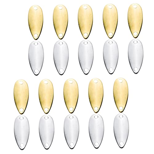 Toyvian 20pcs Fish Lure Metal Fishing Baits for Freshwater Realistic Artificial Bait for Bass and More Fishing Tackle for Lakes Rivers