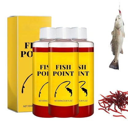 Concentrated Fish Attractant Liquid, Powerful Red Worm Fish Attractant Spray, Enhances Scent & Improves Biteresponse, Professional Lure Enhancer for Trout, Panfish & More - color: 3Pcs