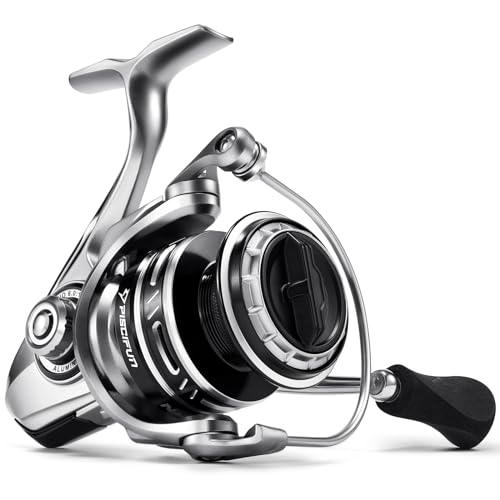 Piscifun NautiX Spinning Reel, Aluminum Spinning Fishing Reel, CNC Aluminum Gear, 33LBs Max Drag, 8+1 Sealed BB, 6.0:1/5.4:1 Gear Ratio, Smooth Powerful Freshwater Saltwater Reel - size: 3000