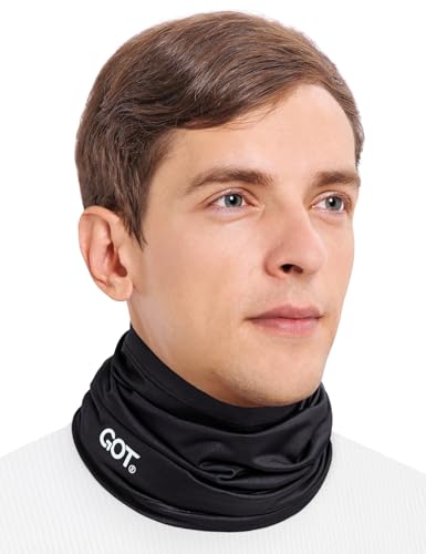 GOT Sports Cooling Neck Gaiter - UPF 50+ Fishing Face Mask for Men Women - Thermoregulation & UV Sun Protection - color: Black