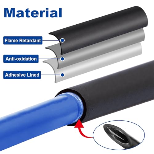 3/4" Heat Shrink Tubing, 32.8 Ft Roll Industry Marine Grade 3:1 Shrink Ratio Shrink tubing, Adhesive Lined Heat Shrink Tube, 19.1mm Waterproof Shrink Tube for Wires Home Marine Automotive-Black - size: 3/4" -32.8 Feet