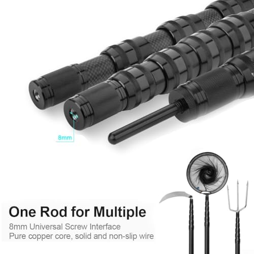 Carbon Fiber Telescoping Fishing Landing Net with Collapsible Pole and Lightweight Folding Frame, 33lb Load Bearing 2.4m Length - color: 2.1m