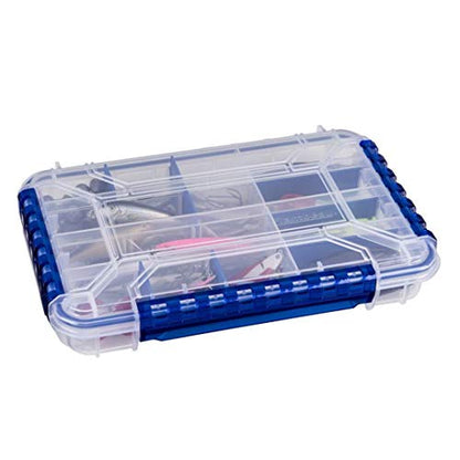Flambeau Outdoors WP4005 Waterproof Fishing - Includes 11 Dividers, 16 Compartments, Waterproof Clear Fishing Lure Organizer, Ultimate Tuff Tainer with Zerust Dividers - 10.79" L x 7.20" W x 1.89" D - size: Standard - 16 Compartments
