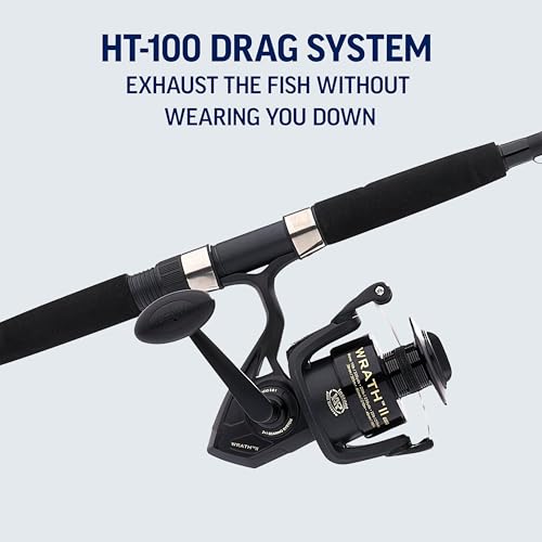Penn Wrath II Spinning Reel and Fishing Rod Combo - size: 5000 Size Reel - 7' - Medium Heavy - 2pc