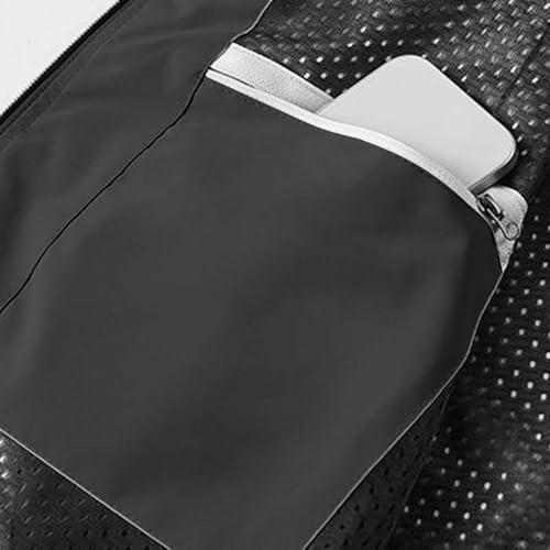 Fishing Vests for Men Lightweight Stand Collar Hiking Travel Vest - color: Black, size: Small