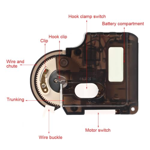 Automatic Electric Fishing Hook Tier, Portable Fast Tie Knot Tools for 0.8#13# Hooks, Battery Powered Fishing Line Knotting Machine for Quick Hook Tying