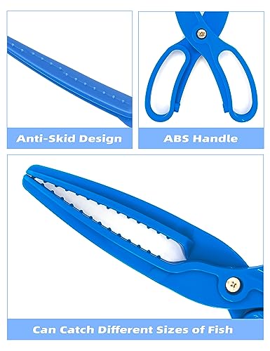 Bluewing Fishing Gripper 9.85in 1pc Control Tool Lightweight Clamp Controller Anti-Slip Fish Grabber - color: Blue