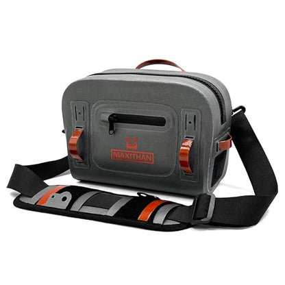 Lehigh Crossing, Waterproof Fishing Waist Pack, Fly Fishing Fanny Pack, Submersible Lumbar Pack (Grey) - color: Grey