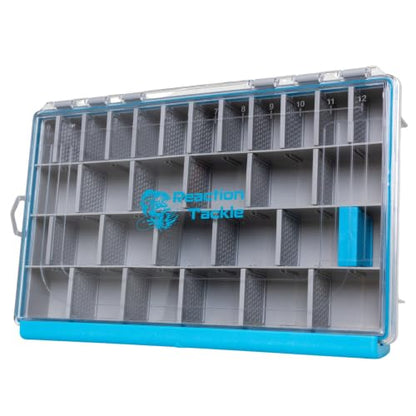 Reaction Tackle Ultra Elite Tackle Trays, Water Resistant Fishing Tackle Box Organizer with Removable Dividers, Sealed Rubber Gasket and One Hand Latch - 3700 (1-Pack) - size: 3700 (1-Pack)