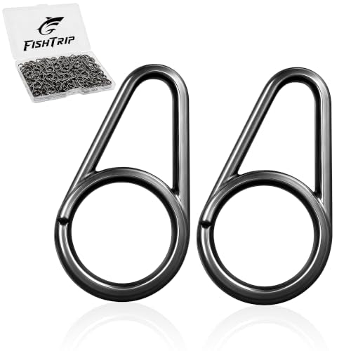 FishTrip Pear Oval Fishing Clips - 100 Pack Quick Change Connector for Lure | Stainless Steel Double Lock Fishing Snaps, 10 Sizes #00 to #8 Clips for Bass Lures Crankbait Saltwater Freshwater 30-117LB - size: 4# 100pcs