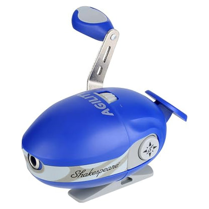 Shakespeare Agility Spincast Fishing Reel, Ultra-Ergonomic Design, Soft-Touch Handle Knobs, Pre-spooled with Stren Line - size: 6