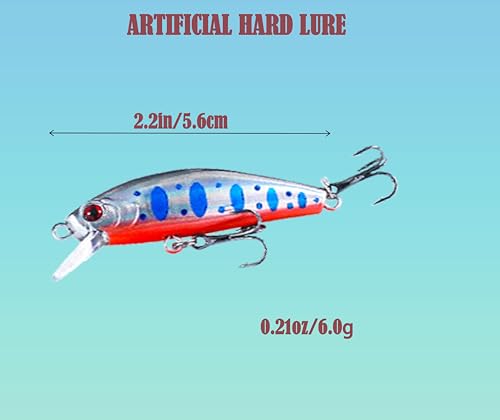 3D Eyes Artificial Crankbait Fishing Lures Kit Jerkbaits for Bass Lures - color: 10pcs minnow lures with bill