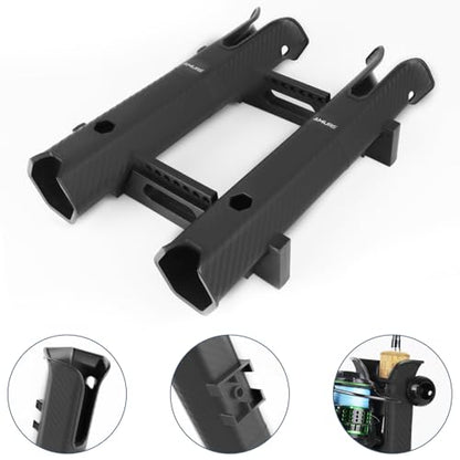 Fishing Rod Holder, Rod Holder Rack with 6-Inch Ball Bungee Cords and Screws – Portable Fishing Pole Holders Rack for Boats, Yachts, Kayaks, Garages, Coolers, Trailers, Trucks, and Wall Mounting
