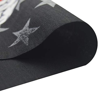 Obacle Bandana Face Mask Neck Gaiter Tube Mask Men Women for Sun Dust Protection - color: Skull White Face Red Cross