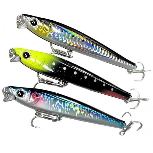 3pcs Boxed Premium Set Fishing Lure Long Cast Mino Ocean Lake Submersible Lure - color: AH1131A-4.3'' 1.1oz