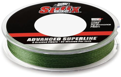 Sufix 832 Advanced Superline Braid -300 yards - color: Low Vis Green, size: 6 lbs