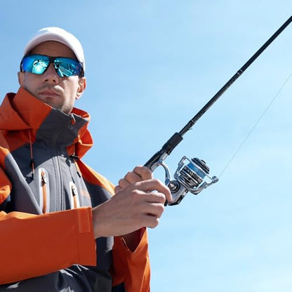 Piscifun NautiX Spinning Reel, Aluminum Spinning Fishing Reel, CNC Aluminum Gear, 33LBs Max Drag, 8+1 Sealed BB, 6.0:1/5.4:1 Gear Ratio, Smooth Powerful Freshwater Saltwater Reel - size: 4000