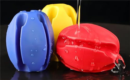 10Pcs Silicone Fishing Rod Holder Straps, 5 Hole Portable Fishing Rod Fixed Ball, Rubber Fishing Pole Clips Fly Fishing Accessories - color: Orange