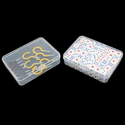 8 Pack Rectangular Clear Plastic Storage Containers Box | Hinged Lid, For Beads and Small Craft Items, 4.5 x 3.3 x 1.1 inch - size: 4.5 x 3.3 x 1.1 inch