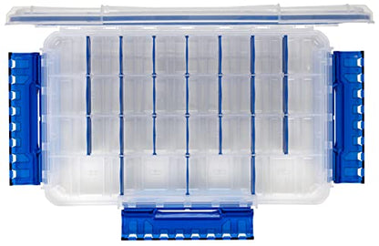 Flambeau Outdoors Fully Divided Slim Waterproof Ultimate Tuff Tainer | 28 Compartments, Removable Zerust Anti-Corrosion Dividers, Tackle Storage Customization, 14" x 8.9" x 1.7" - size: 5000/3700, style: 28 Compartments