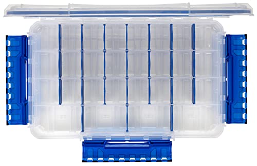 Flambeau Outdoors Fully Divided Slim Waterproof Ultimate Tuff Tainer | 28 Compartments, Removable Zerust Anti-Corrosion Dividers, Tackle Storage Customization, 14" x 8.9" x 1.7" - size: 5000/3700, style: 28 Compartments