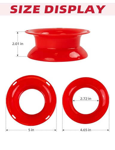 BLUEWING Fishing Yoyo Spool Cuban Hand Reel Yo-yo Spooler for Line and Leader Storage Fishing Coiling Plate - color: Red 5in