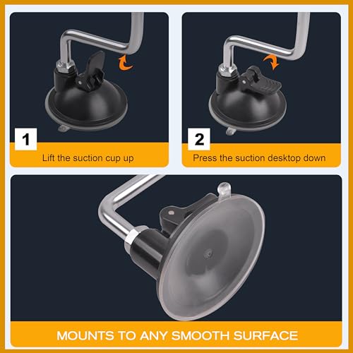 SILANON Fishing Line Spooler, Adjustable Portable Reel Spooler Fishing Line Winder Spooler with Suction Cup No-line Twist Spooling Station System for Spinning & Baitcasting Reels