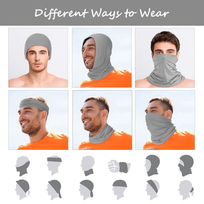 Geyoga Summer UV Protection Cooling Neck Gaiter | Sunscreen Breathable Face Scarf Bandana Mask Neck Gaiter for Outdoor Fishing Hiking Camping - color: Cute Colors