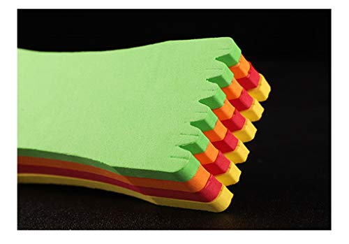 Toasis Fishing Leader line Holder Foam Board Snelled Hook Keeper Pack of 10 - size: 7x18cm