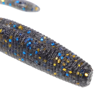 BESTYASH Soft Fishing Lures 15pcs Reusable High-Density -Free 7.5cm Soft Tail Worms for Bass Freshwater Fishing Baits