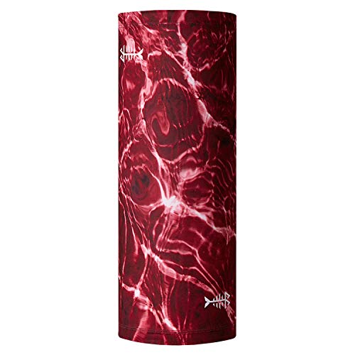 BASSDASH UPF 50+ UV Sun Protection Neck Gaiter Fishing Mask Hunting Kayaking Hiking Cycling Ski Sports - color: Red Dazzle