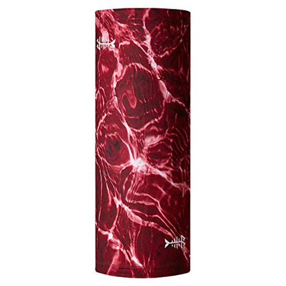 BASSDASH UPF 50+ UV Sun Protection Neck Gaiter Fishing Mask Hunting Kayaking Hiking Cycling Ski Sports - color: Red Dazzle