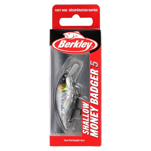 Berkley Shallow Money Badger Fishing Hard Bait - color: Black Silver, size: 2.1 in - 1/4 oz