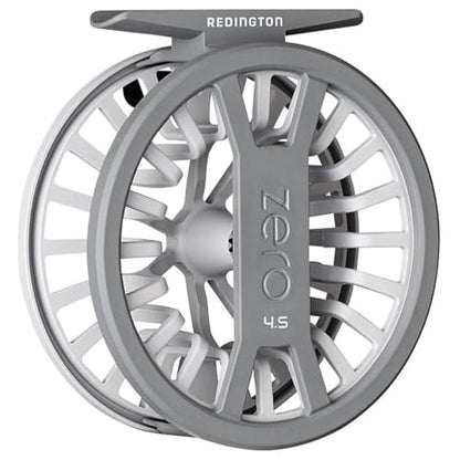 Redington Zero Fly Fishing Reel – Ultralight Trout Reel with Clicker Drag System, Large Arbor, Quick-Change Spool & Twin-Molded Handle – Durable Die-Cast Construction - color: Wolf Grey, size: 4/5